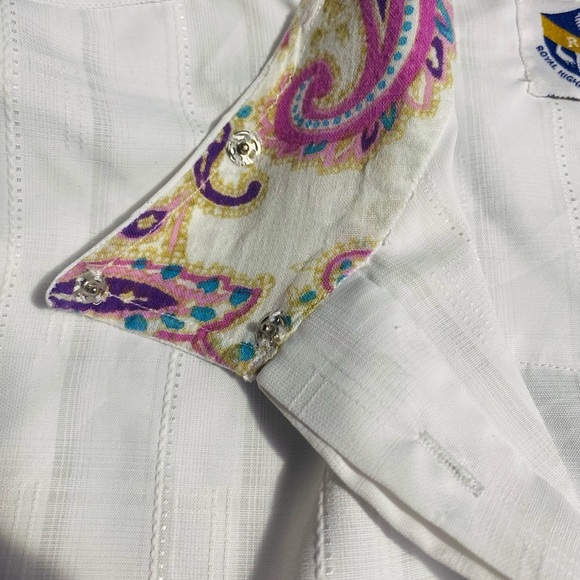 Cozy Pink and White Turtleneck Sweater - Picture 8 of 16